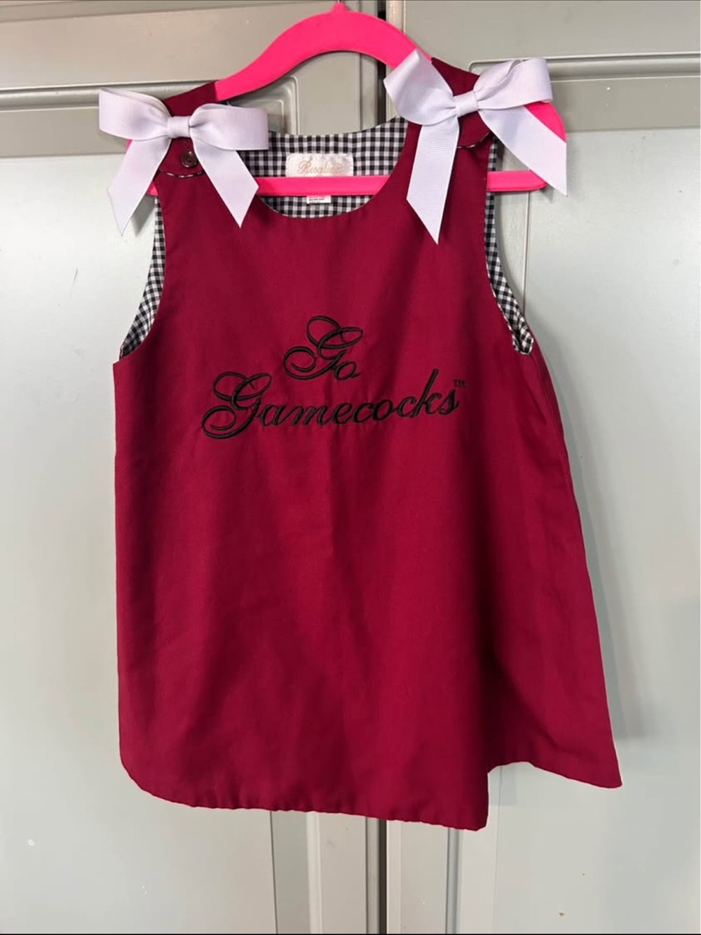 Rosalina 3t embroidered USC Gamecock shift dress